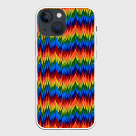 Чехол для iPhone 13 mini с принтом РАДУЖНАЯ КИСЛОТА в Новосибирске,  |  | acid | hippy | neon | rainbow | rasta | едкий | кислотный | летний | неоновый | радиоактивный | раста | солнечный | спектры | тепловизор | теплый | хиппи | яркий