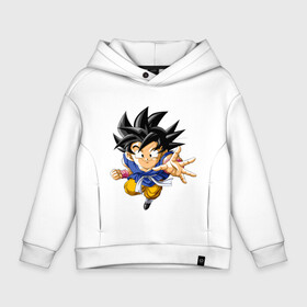 Детское худи Oversize хлопок с принтом Dragon ball в Новосибирске, френч-терри — 70% хлопок, 30% полиэстер. Мягкий теплый начес внутри —100% хлопок | боковые карманы, эластичные манжеты и нижняя кромка, капюшон на магнитной кнопке | аниме | в топе | в тренде | дракон | мультфильм | сериал