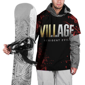 Накидка на куртку 3D с принтом Resident Evil Village логотип в Новосибирске, 100% полиэстер |  | game | resident evil | resident evil 7 | resident evil village | village | виладж | игры | резидент | резидент ивел | резидент ивэл