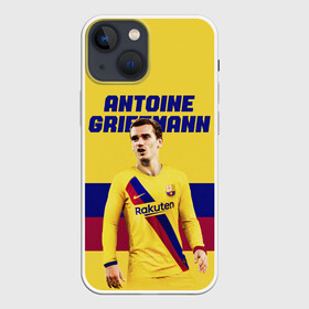 Чехол для iPhone 13 mini с принтом ANTOINE GRIEZMANN   ГРИЗМАНН в Новосибирске,  |  | Тематика изображения на принте: antoine griezmann | barcelona | football | sport | антуан гризманн | барселона | номер 7 | сборная франции | спорт. | футбол