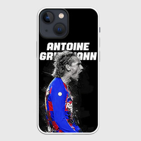 Чехол для iPhone 13 mini с принтом ANTOINE GRIEZMANN   ГРИЗМАНН в Новосибирске,  |  | antoine griezmann | barcelona | football | sport | антуан гризманн | барселона | номер 7 | сборная франции | спорт | футбол | черный.