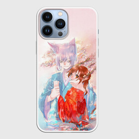 Чехол для iPhone 13 Pro Max с принтом Томоэ и Нанами в Новосибирске,  |  | akura | kamisama kiss | kitsune | mizuki | nanami | tomoe | yokai | акура | аниме | бог | боги | демон лис | демоны | ёкай | змея | йокай | кицуне | лис | мидзуки | мизуки | нанами | неко | очень приятно бог | томое | томоэ