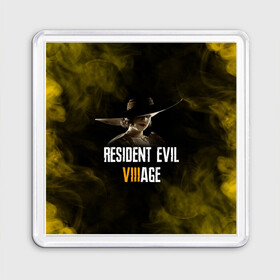 Магнит 55*55 с принтом RESIDENT EVIL VILLAGE LADY DIMITRESCU (Z) в Новосибирске, Пластик | Размер: 65*65 мм; Размер печати: 55*55 мм | horror | lady dimitrescu | resident evil | resident evil 8 | village | демитреска | деревня | димитреску | леди димитреска | обитель зла | резидент эвил | ресидент евил | хоррор