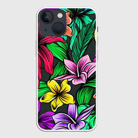 Чехол для iPhone 13 mini с принтом Цветочный фон | Пляжная в Новосибирске,  |  | flower | flowers | пляж | пляжная | растения | цветок | цветы