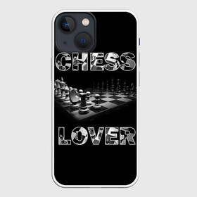 Чехол для iPhone 13 mini с принтом Chess Lover | Любитель шахмат в Новосибирске,  |  | chess lover | любитель шахмат | шах и мат | шахматные фигуры | шахматы