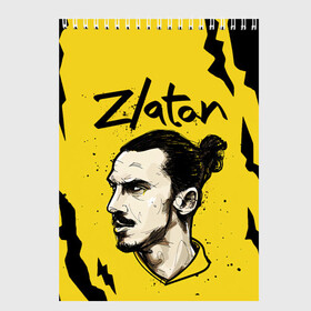 Скетчбук с принтом ЗЛАТАН ИБРАГИМОВИЧ / ZLATAN в Новосибирске, 100% бумага
 | 48 листов, плотность листов — 100 г/м2, плотность картонной обложки — 250 г/м2. Листы скреплены сверху удобной пружинной спиралью | football | sport | zlatan ibrahimovic | златан ибрагимович | милан | сборная швеции. zlatan | спорт | футбол