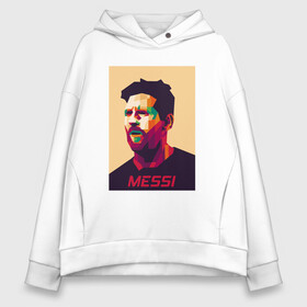 Женское худи Oversize хлопок с принтом Messi - Barcelona в Новосибирске, френч-терри — 70% хлопок, 30% полиэстер. Мягкий теплый начес внутри —100% хлопок | боковые карманы, эластичные манжеты и нижняя кромка, капюшон на магнитной кнопке | argentina | barca | barcelona | football | lionel | messi | spain | sport | аргентина | барса | барселона | гол | золотой мяч | игрок | испания | камп ноу | лионель | месси | мяч | спорт | тренер | футбол | чемпион | чемпионат