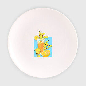 Тарелка с принтом Пикачу в лимонаде в Новосибирске, фарфор | диаметр - 210 мм
диаметр для нанесения принта - 120 мм | anime | picachu | pikachu | аниме | красная шапочка | милый | пика | пикачу | покебол | покемон