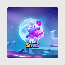 Магнит виниловый Квадрат с принтом Сквик Squeak Brawl Stars в Новосибирске, полимерный материал с магнитным слоем | размер 9*9 см, закругленные углы | bele | belle | brawl | brawl stars | brawlstars | brawl_stars | squeak | белле | белль | бель | бравл | бравлстарс | писк | сквик