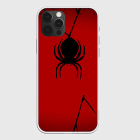 Чехол для iPhone 12 Pro с принтом Паук 3D в Новосибирске, силикон | область печати: задняя сторона чехла, без боковых панелей | Тематика изображения на принте: абстракция | екстура | илюстрация | искуство | культура | минимализм | нити | паук | паутина