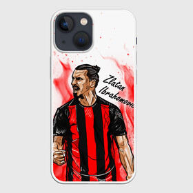 Чехол для iPhone 13 mini с принтом ЗЛАТАН ИБРАГИМОВИЧ   МИЛАН в Новосибирске,  |  | fire | football | sport | zlatan ibrahimovic | златан ибрагимович | милан | огонь | пламя. | сборная швеции | спорт | футбол