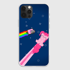Чехол для iPhone 12 Pro с принтом Nyan cat x Pony в Новосибирске, силикон | область печати: задняя сторона чехла, без боковых панелей | my little pony | nyan cat | дружба это чудо | единорог | единороги | май литл пони | мульт | мультфильм | нян кэт