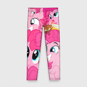 Детские леггинсы 3D с принтом Pinkie Pie pattern в Новосибирске, полиэстер 85%, спандекс 15% | эластичный пояс, зауженный крой | my little pony | дружба это чудо | единорог | единороги | май литл пони | мульт | мультфильм