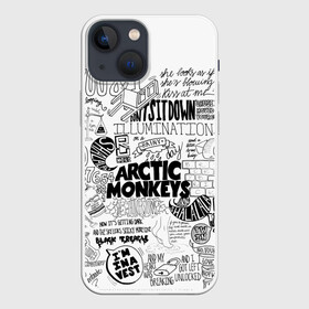 Чехол для iPhone 13 mini с принтом Arctic Monkeys в Новосибирске,  |  | actic monkeys | рок