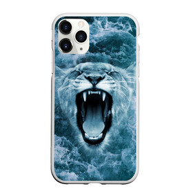 Чехол для iPhone 11 Pro матовый с принтом Львица в бушующих волнах в Новосибирске, Силикон |  | Тематика изображения на принте: волны | крупная кошка | лев | львица | море | океан