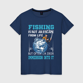 Женская футболка хлопок с принтом FISHING PLANET Рыбалка в Новосибирске, 100% хлопок | прямой крой, круглый вырез горловины, длина до линии бедер, слегка спущенное плечо | fish | карп | лето | отдых | поклев | рыба | рыбалка | рыболов | спиннинг | удилище | удочка