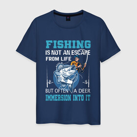 Мужская футболка хлопок с принтом FISHING PLANET Рыбалка в Новосибирске, 100% хлопок | прямой крой, круглый вырез горловины, длина до линии бедер, слегка спущенное плечо. | Тематика изображения на принте: fish | карп | лето | отдых | поклев | рыба | рыбалка | рыболов | спиннинг | удилище | удочка