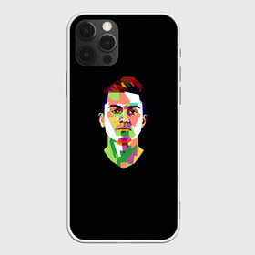 Чехол для iPhone 12 Pro с принтом Paulo Dybala Pop Art в Новосибирске, силикон | область печати: задняя сторона чехла, без боковых панелей | Тематика изображения на принте: art | champion | dybala | football | form | institute | juventus | palermo | paulo | player | pop | soccer | uniform | дибала | институто | легенда | палермо | пауло | форма | футбол | футбола | футболист | чемпион | ювентус