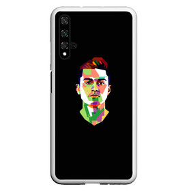 Чехол для Honor 20 с принтом Paulo Dybala Pop Art в Новосибирске, Силикон | Область печати: задняя сторона чехла, без боковых панелей | Тематика изображения на принте: art | champion | dybala | football | form | institute | juventus | palermo | paulo | player | pop | soccer | uniform | дибала | институто | легенда | палермо | пауло | форма | футбол | футбола | футболист | чемпион | ювентус