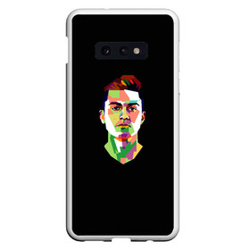 Чехол для Samsung S10E с принтом Paulo Dybala Pop Art в Новосибирске, Силикон | Область печати: задняя сторона чехла, без боковых панелей | Тематика изображения на принте: art | champion | dybala | football | form | institute | juventus | palermo | paulo | player | pop | soccer | uniform | дибала | институто | легенда | палермо | пауло | форма | футбол | футбола | футболист | чемпион | ювентус