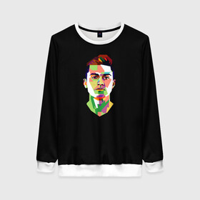 Женский свитшот 3D с принтом Paulo Dybala Pop Art в Новосибирске, 100% полиэстер с мягким внутренним слоем | круглый вырез горловины, мягкая резинка на манжетах и поясе, свободная посадка по фигуре | art | champion | dybala | football | form | institute | juventus | palermo | paulo | player | pop | soccer | uniform | дибала | институто | легенда | палермо | пауло | форма | футбол | футбола | футболист | чемпион | ювентус