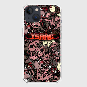 Чехол для iPhone 13 с принтом Binding of Isaac Stickerbomb в Новосибирске,  |  | Тематика изображения на принте: afterbirth | art | boss | game | gaming | pattern | roguelike | rpg | steam | stickerbombing | the binding of isaac | арт | графика | жертвоприношение исаака | игра | изаак | иллюстрация | паттерн | рисунки | рисунок | рогалик | стикербомбин