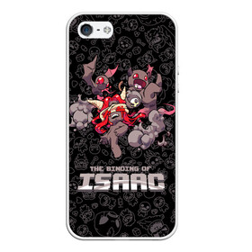 Чехол для iPhone 5/5S матовый с принтом The Binding of Isaac в Новосибирске, Силикон | Область печати: задняя сторона чехла, без боковых панелей | Тематика изображения на принте: 2d | the binding of isaac | жертвоприношение исаака | игра | компьютерная