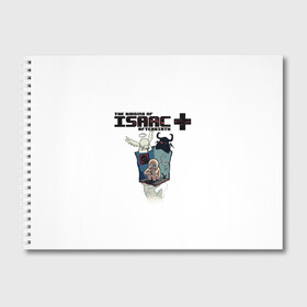 Альбом для рисования с принтом Игра про Исаака в Новосибирске, 100% бумага
 | матовая бумага, плотность 200 мг. | action | the binding of isaac | ангел и демон | детская игра | исаак | компьютерная игра | мультяшки | шутер | экшен