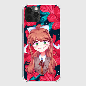 Чехол для iPhone 12 Pro Max с принтом Моника в цветах в Новосибирске, Силикон |  | anime | flower | game | games | monika | natsuki | sayori | yuri | аниме | визуальный роман | доки доки | игра | игры | литературный клуб | моника | нацуки | саёри | цветы | юри