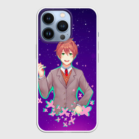 Чехол для iPhone 13 Pro с принтом Protagonist в Новосибирске,  |  | anime | game | games | monika | natsuki | sayori | yuri | аниме | визуальный роман | доки доки | игра | игры | литературный клуб | моника | нацуки | саёри | юри