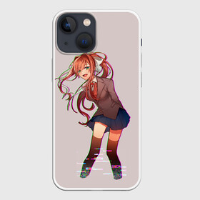 Чехол для iPhone 13 mini с принтом Cyber Monika в Новосибирске,  |  | anime | game | games | monika | natsuki | sayori | yuri | аниме | визуальный роман | доки доки | игра | игры | литературный клуб | моника | нацуки | саёри | юри