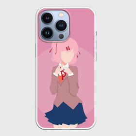 Чехол для iPhone 13 Pro с принтом Natsuki Art в Новосибирске,  |  | Тематика изображения на принте: anime | game | games | monika | natsuki | sayori | yuri | аниме | визуальный роман | доки доки | игра | игры | литературный клуб | моника | нацуки | саёри | юри