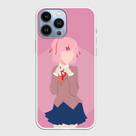 Чехол для iPhone 13 Pro Max с принтом Natsuki Art в Новосибирске,  |  | Тематика изображения на принте: anime | game | games | monika | natsuki | sayori | yuri | аниме | визуальный роман | доки доки | игра | игры | литературный клуб | моника | нацуки | саёри | юри