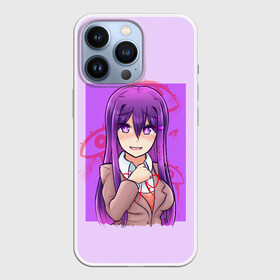 Чехол для iPhone 13 Pro с принтом Милая Юри в Новосибирске,  |  | anime | game | games | monika | natsuki | sayori | yuri | аниме | визуальный роман | доки доки | игра | игры | литературный клуб | моника | нацуки | саёри | юри