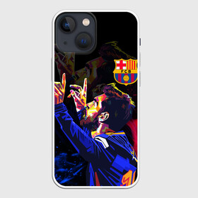 Чехол для iPhone 13 mini с принтом ЛИОНЕЛЬ МЕССИ   ОГОНЬ   FIRE в Новосибирске,  |  | argentina | barcelona | fire | football | lionel andrs messi | sport | uefa | аргентина | барселона | лионель месси | огонь. | спорт | уефа | футбол