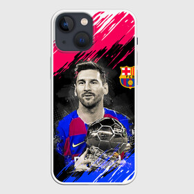 Чехол для iPhone 13 mini с принтом ЛИОНЕЛЬ МЕССИ   БАРСЕЛОНА в Новосибирске,  |  | argentina | barcelona | football | lionel andrs messi | sport | uefa | аргентина | барселона | лионель месси | спорт | уефа. | футбол