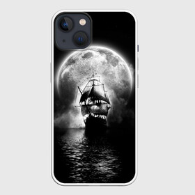 Чехол для iPhone 13 с принтом Летучий голландец в Новосибирске,  |  | корабль | летучий голландец | море | парусник | пиратский | старинный