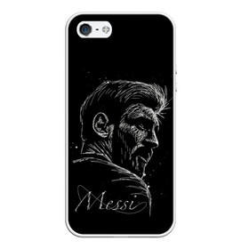 Чехол для iPhone 5/5S матовый с принтом ЛИОНЕЛЬ МЕССИ / LIONEL MESSI в Новосибирске, Силикон | Область печати: задняя сторона чехла, без боковых панелей | argentina | barcelona | football | lionel andrs messi | sport | uefa | аргентина | барселона | лионель месси | спорт | уефа. | футбол