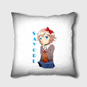 Подушка 3D с принтом Doki Doki SAYORI в Новосибирске, наволочка – 100% полиэстер, наполнитель – холлофайбер (легкий наполнитель, не вызывает аллергию). | состоит из подушки и наволочки. Наволочка на молнии, легко снимается для стирки | Тематика изображения на принте: anime | doki doki literature club | monika | natsuki | sayori | yuri | аниме | доки доки | доки доки литературный клуб | моника | нацуки | саёри | юри