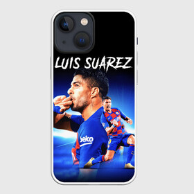 Чехол для iPhone 13 mini с принтом LUIS SUAREZ   ЛУИС СУАРЕС в Новосибирске,  |  | barcelona | football | luis suarez | sport | uefa | барселона | луис суарес | спорт | уефа. | футбол