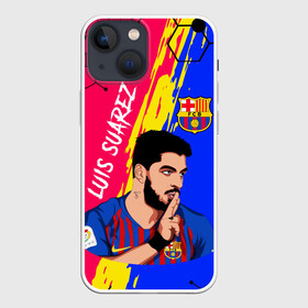 Чехол для iPhone 13 mini с принтом ЛУИС СУАРЕС   БАРСЕЛОНА в Новосибирске,  |  | barcelona | football | luis suarez | sport | uefa | барселона | луис суарес | спорт | уефа. | футбол