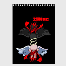 Скетчбук с принтом The Binding of isaac Angels в Новосибирске, 100% бумага
 | 48 листов, плотность листов — 100 г/м2, плотность картонной обложки — 250 г/м2. Листы скреплены сверху удобной пружинной спиралью | Тематика изображения на принте: binding | gabriel | isaac | monsters | uriel | гавриил | исаак | монстры | уриил