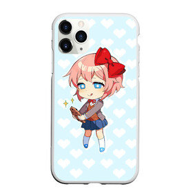 Чехол для iPhone 11 Pro Max матовый с принтом Chibi Sayori в Новосибирске, Силикон |  | Тематика изображения на принте: ddlc | doki doki literature club | sayori | саёри | сайори