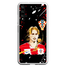 Чехол для Honor 20 с принтом ЛУКА МОДРИЧ LUKA MODRIC в Новосибирске, Силикон | Область печати: задняя сторона чехла, без боковых панелей | football | luka modric | real madrid. | sport | лука модрич | реал мадрид | сборная хорватии | спорт | футбол