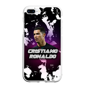 Чехол для iPhone 7Plus/8 Plus матовый с принтом Cristiano Ronaldo в Новосибирске, Силикон | Область печати: задняя сторона чехла, без боковых панелей | cristiano | cristiano ronaldo | ronaldo | криштиану роналду | криштиану роналду душ сантуш авейру | португалия | ювентус