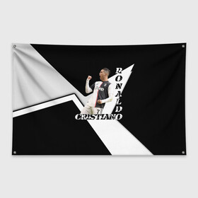 Флаг-баннер с принтом Cristiano Ronaldo эмоции в Новосибирске, 100% полиэстер | размер 67 х 109 см, плотность ткани — 95 г/м2; по краям флага есть четыре люверса для крепления | cristiano | cristiano ronaldo | ronaldo | криштиану роналду | криштиану роналду душ сантуш авейру | португалия | ювентус
