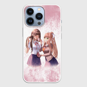 Чехол для iPhone 13 Pro с принтом Doki Doki Literature Club | Monika и Yuri (Z) в Новосибирске,  |  | doki doki | doki doki literature club | monika | natsuki | sayori | team salvato | yuri | доки | доки доки | литературный клуб | моника | нацуки | саёри | юри