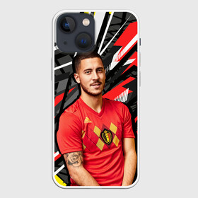 Чехол для iPhone 13 mini с принтом Эден Азар в Новосибирске,  |  | eden hazard | бельгия | игра | полузащитник | реал | футбол | эден азар