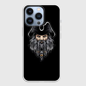 Чехол для iPhone 13 Pro с принтом Морской Капитан Чёрная Борода в Новосибирске,  |  | грабитель | злодей | капитан | пират | пираты | разбойник