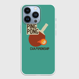 Чехол для iPhone 13 Pro с принтом ping pong в Новосибирске,  |  | Тематика изображения на принте: ping pong | sport | tennis | настольный теннис | пинг понг | ракетка | спорт | теннис